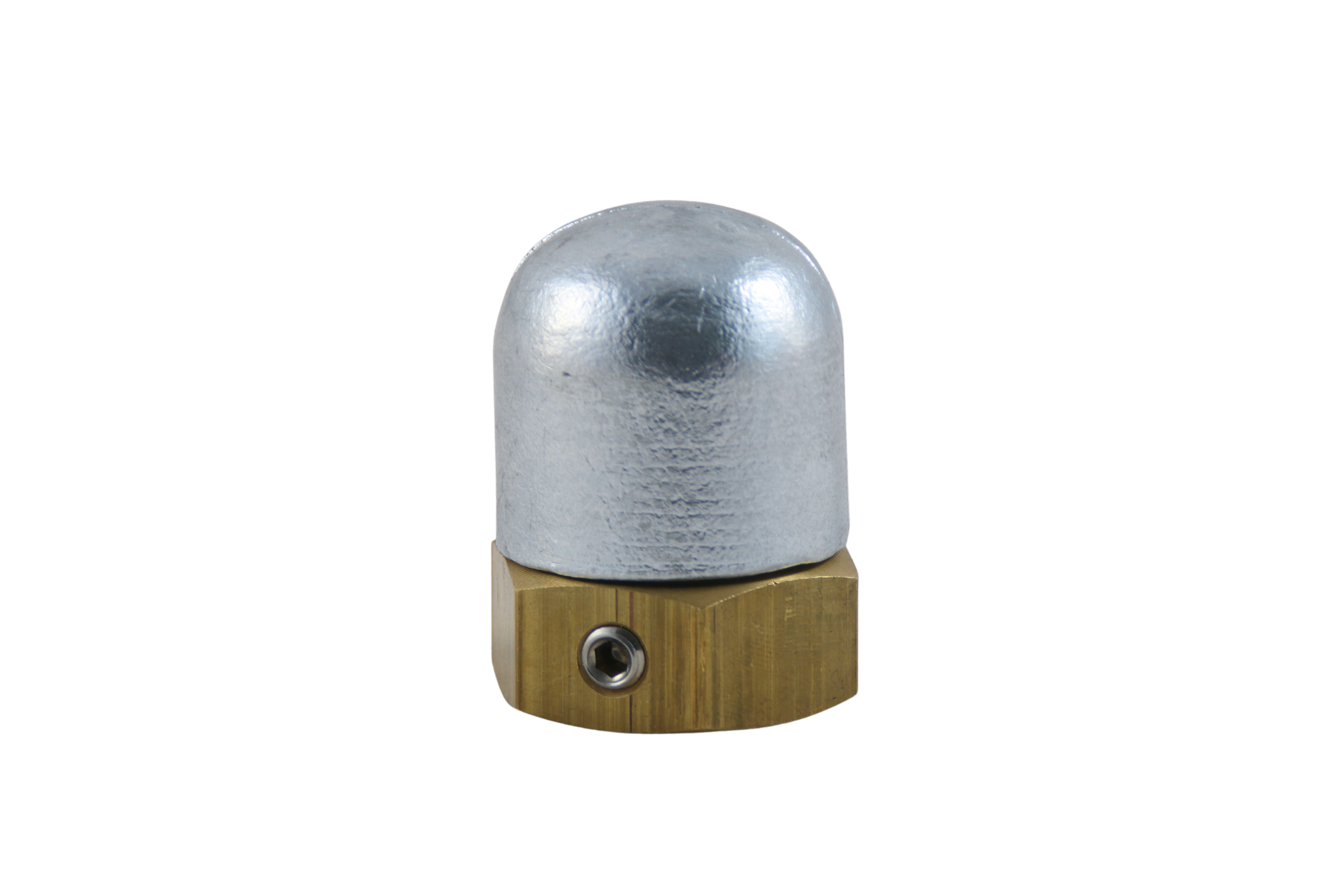 Propeller nut with zinc anode 